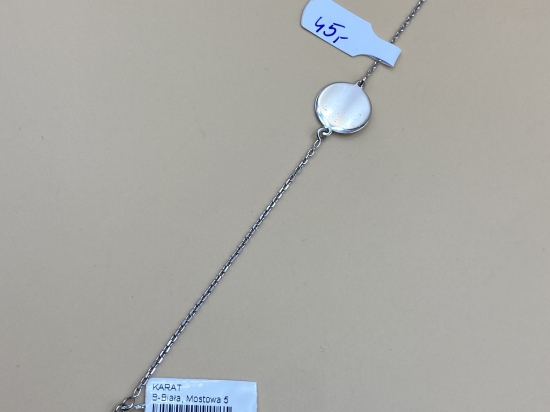 Piękna Srebrna Bransoletka próby 925 G20403