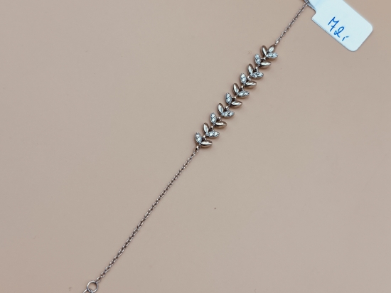Piękna Srebrna Bransoletka próby 925 G20906