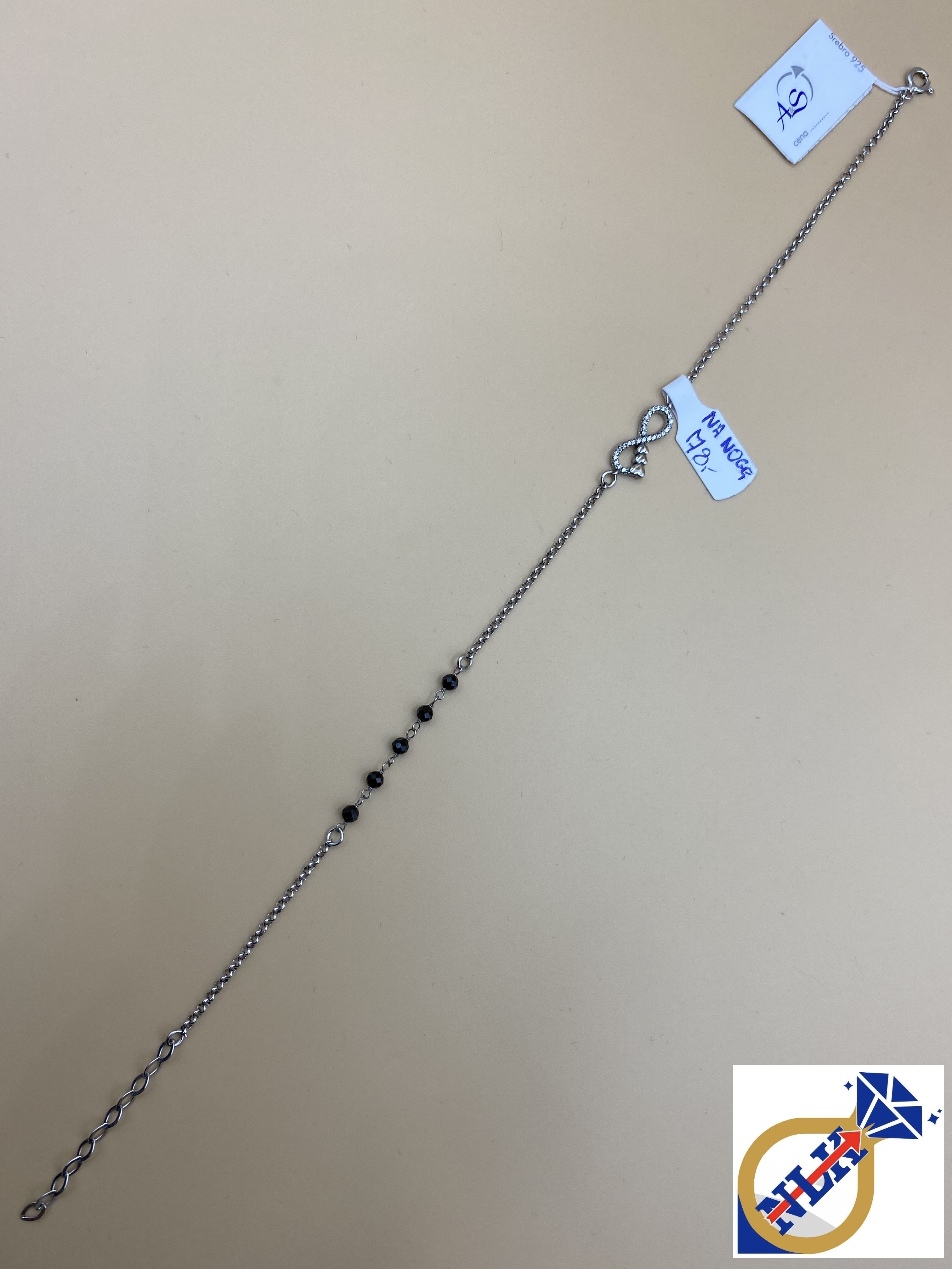 Srebrna Bransoletka Na Kostkę Próby 925 G20349