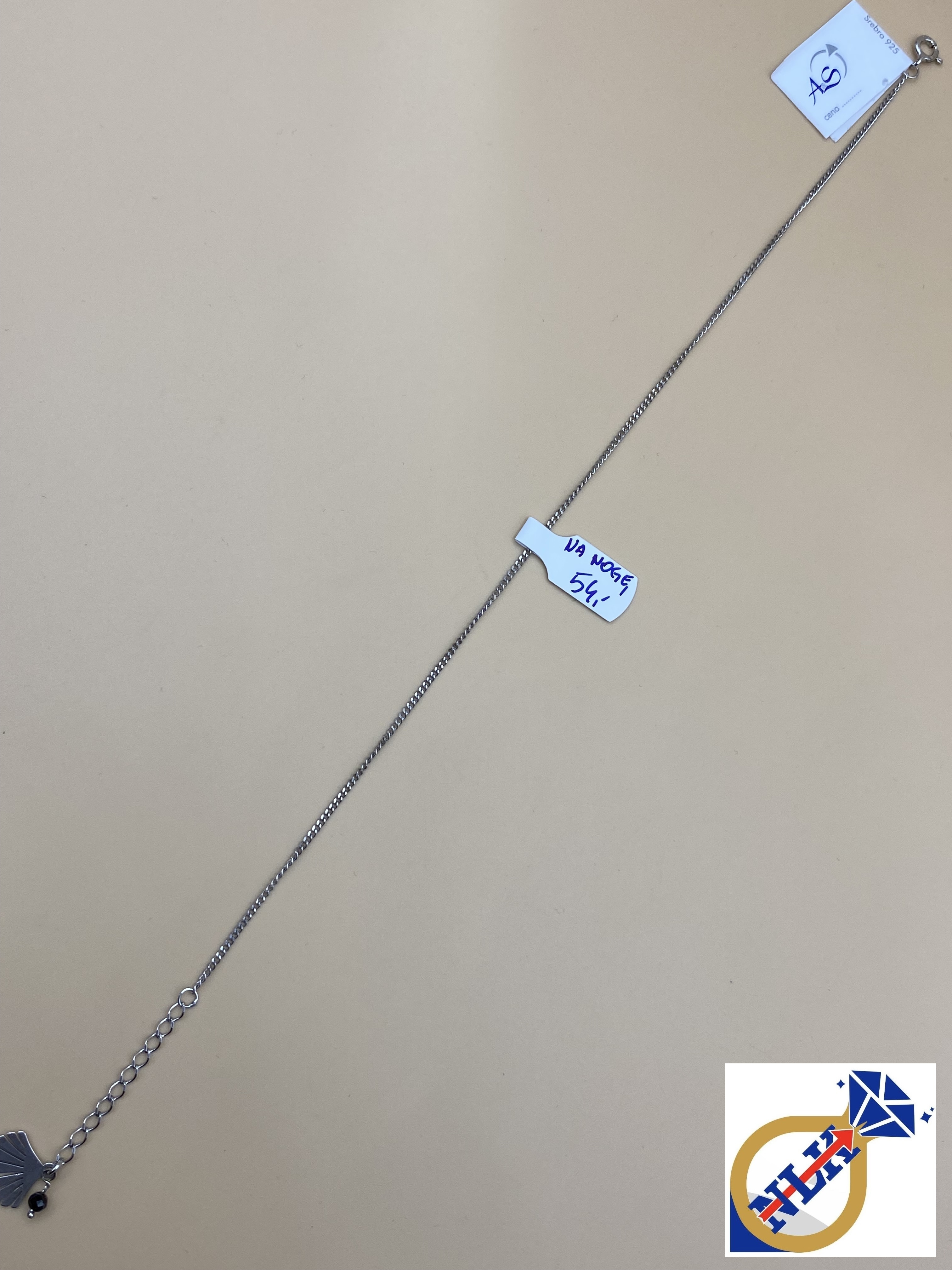 Srebrna Bransoletka Na Kostkę Próby 925 G20354