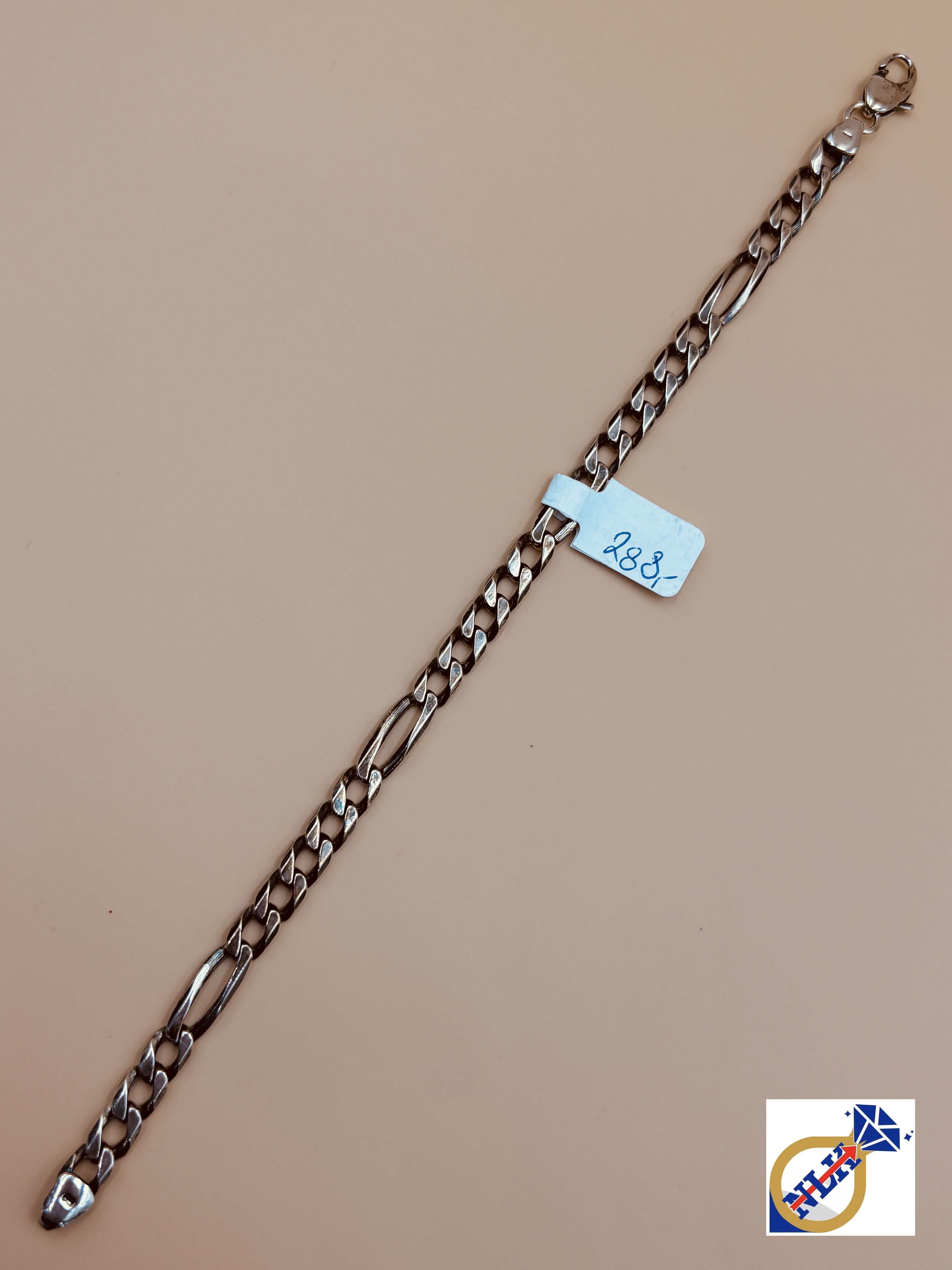 Srebrna Bransoletka Figaro próby 925 G20942