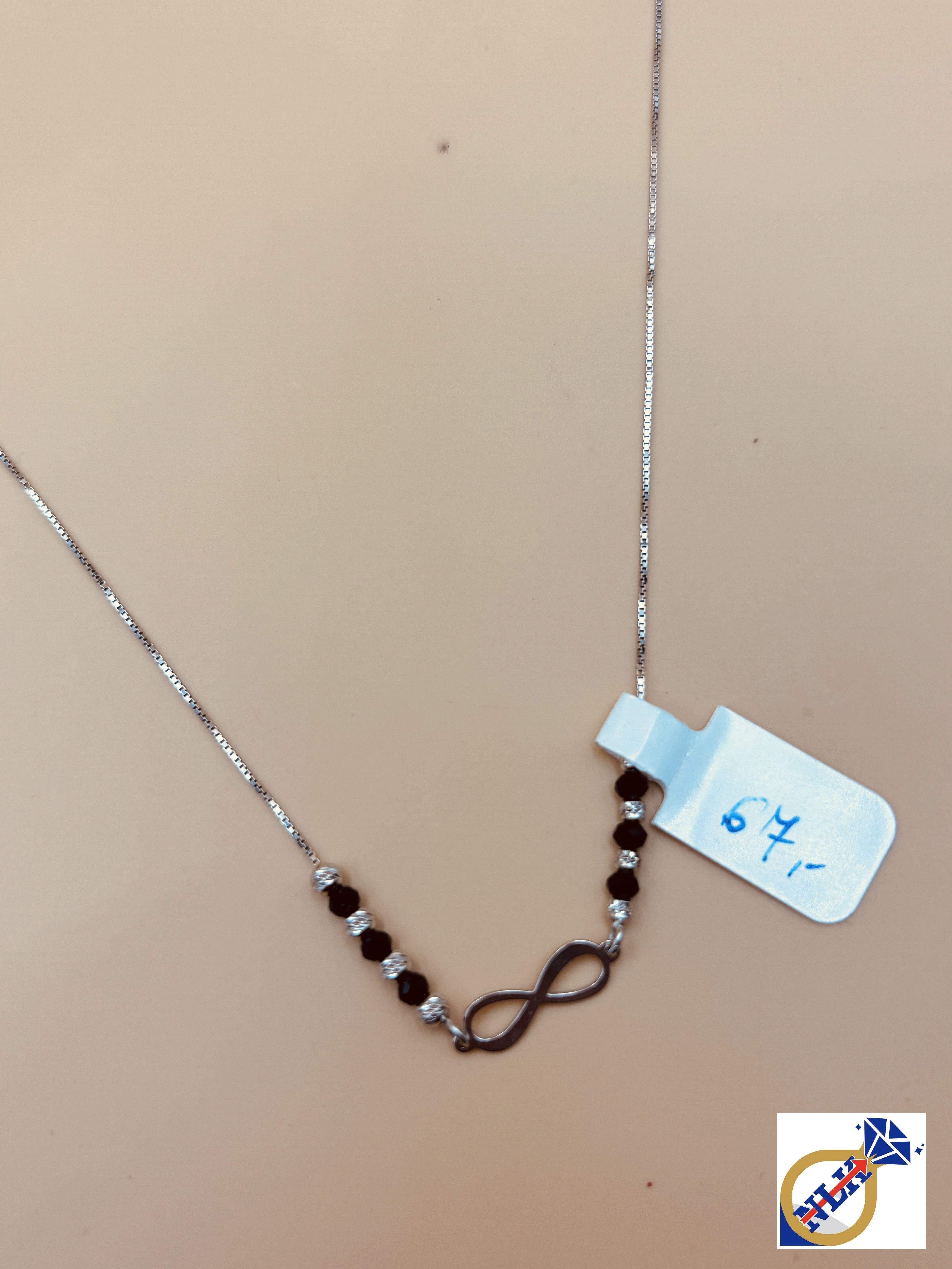 Piękna Srebrna Celebrytka próby 925 G20955