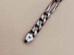 Srebrna Bransoletka Figaro próby 925 G20942