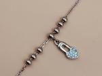 Piękna Srebrna Bransoletka próby 925 G20973