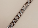 Srebrna Bransoletka Figaro próby 925 G20942